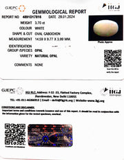 3.70/CT Natural Fire Opal with Govt. Lab Certificate-6771